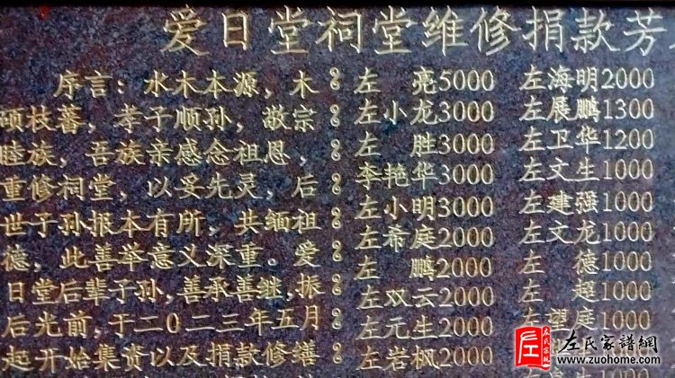 江西逢桥左坊爱日堂左氏出嫁女回娘家活动